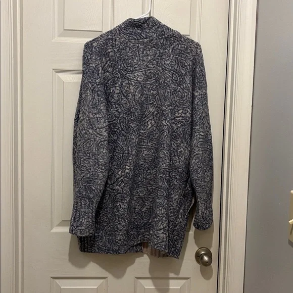 Pure Jill Tranquility Fleece Jacket  Long Sleeve Paisley Pockets - Picture 4 of 4